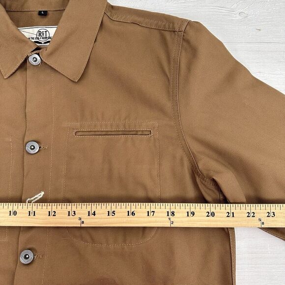 Rogue Territory RGT Supply Jacket Men Size L Slim Fit Brown Canvas Ridgeline USA - Picture 11 of 14